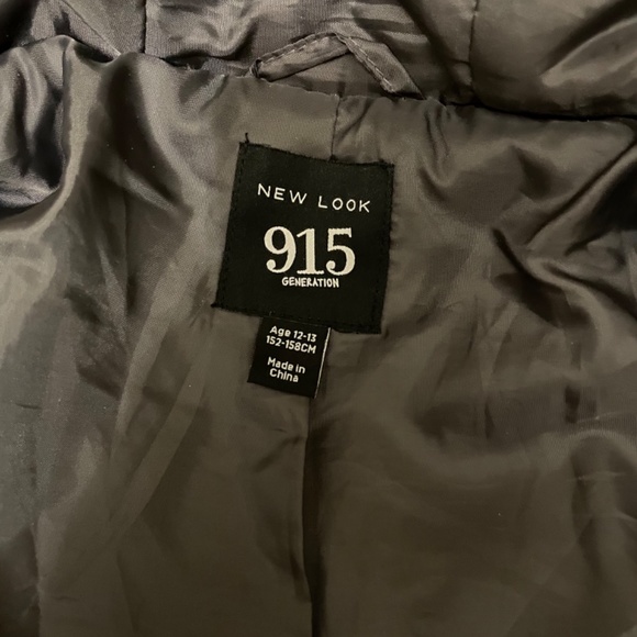 Fluffy faux fur hoody sweater grey - Picture 7 of 9